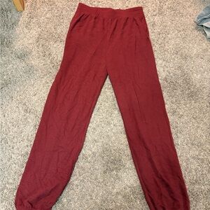 PacSun Burgundy Track Pants